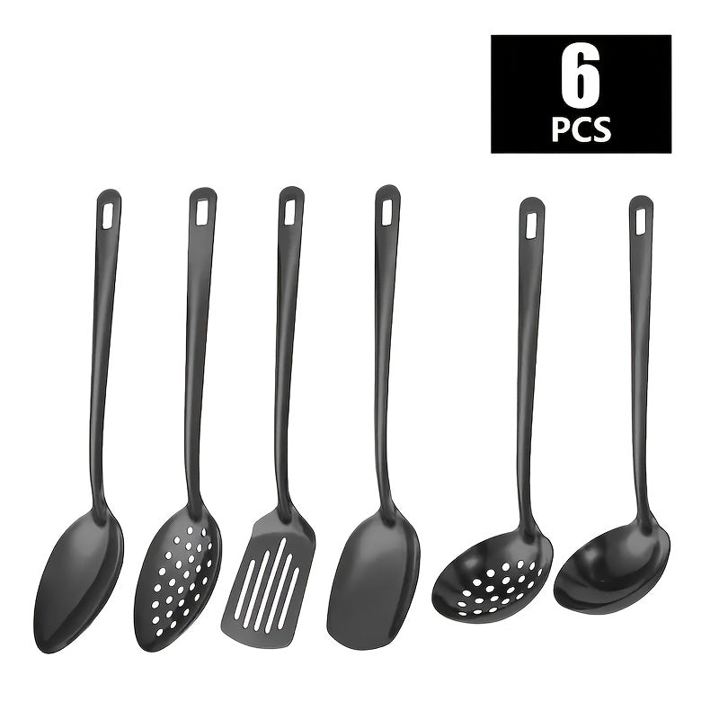 Conjunto de Utensílios Dourados em Aço Inox – Estilo Coreano (6 Peças)