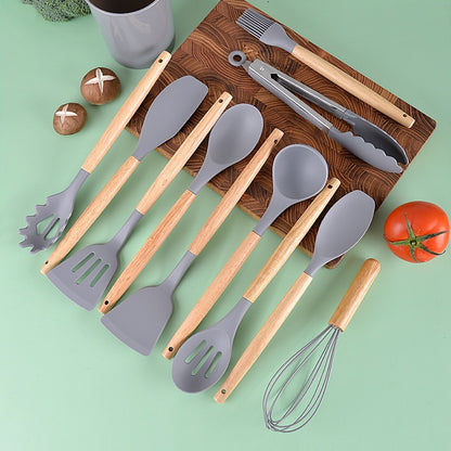 Kit de Utensílios de Silicone Premium – 12 Peças