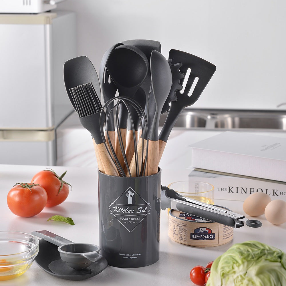 Kit de Utensílios de Silicone Premium – 12 Peças