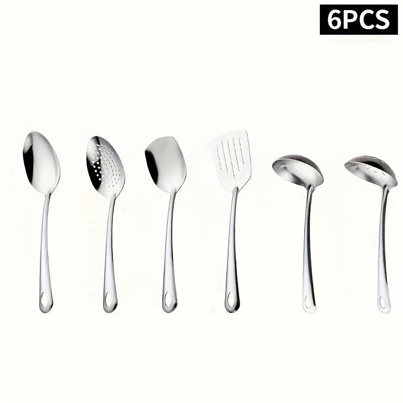 Conjunto de Utensílios Dourados em Aço Inox – Estilo Coreano (6 Peças)